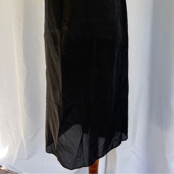 Dereck Lam black sequin lightweight silk slip dress nighty lingerie Italy size 6 - Picture 8 of 16